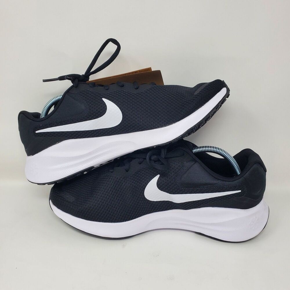 Nike Revolution 7 Wide Road Running Shoes Black White FB8501-002 Men's Size 11 - Picture 6 of 12